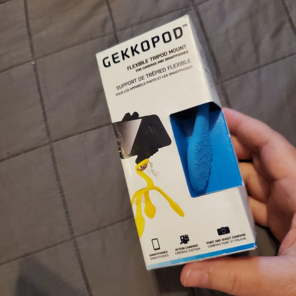 Gekkopod Tripod Mount for Cameras and Smaetphones-Blue